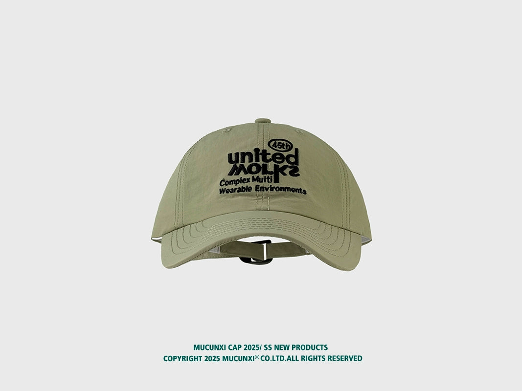 MUCUNXI Quick-Dry Letter Embroidered Baseball Cap