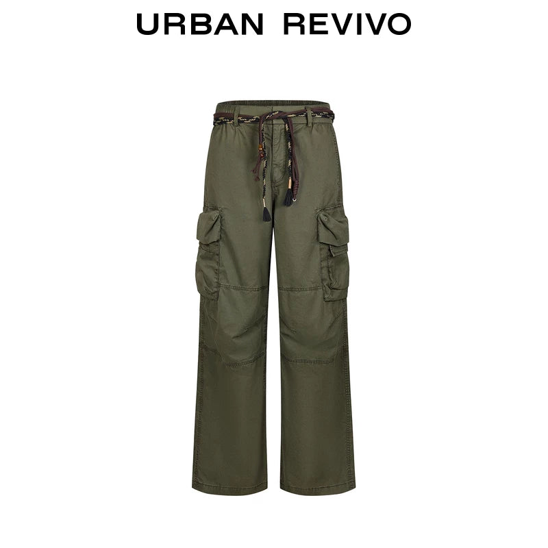 Urban Revivo Men's Workwear Pocket Wide Leg Pants