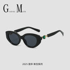 European Luxury Gem Cat Eye Sunglasses High End UV Style