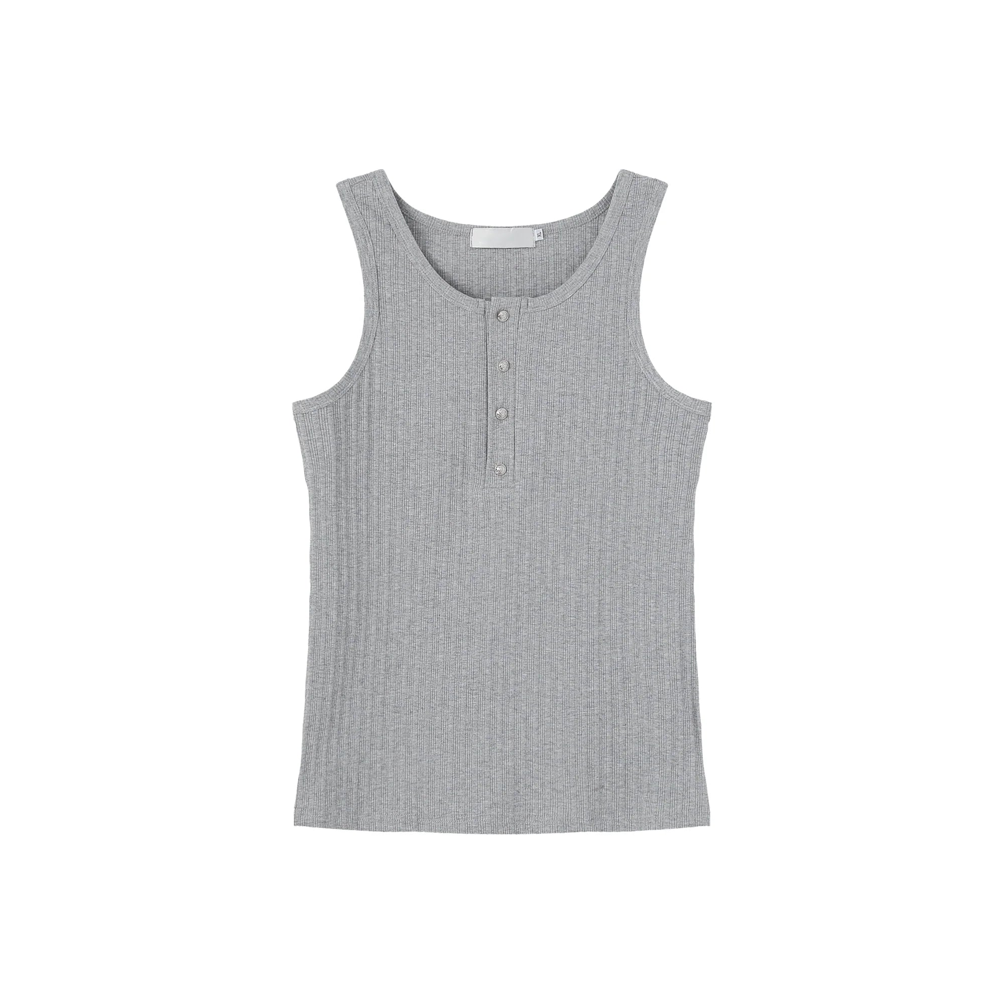 TURNTIDE Simple Crew Neck Vest Sleeveless