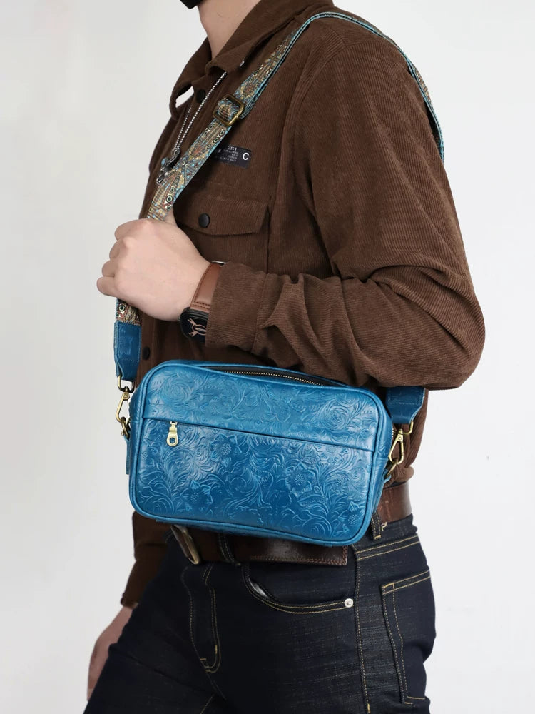 Fanguo Designer Leather Shoulder Messenger Bag
