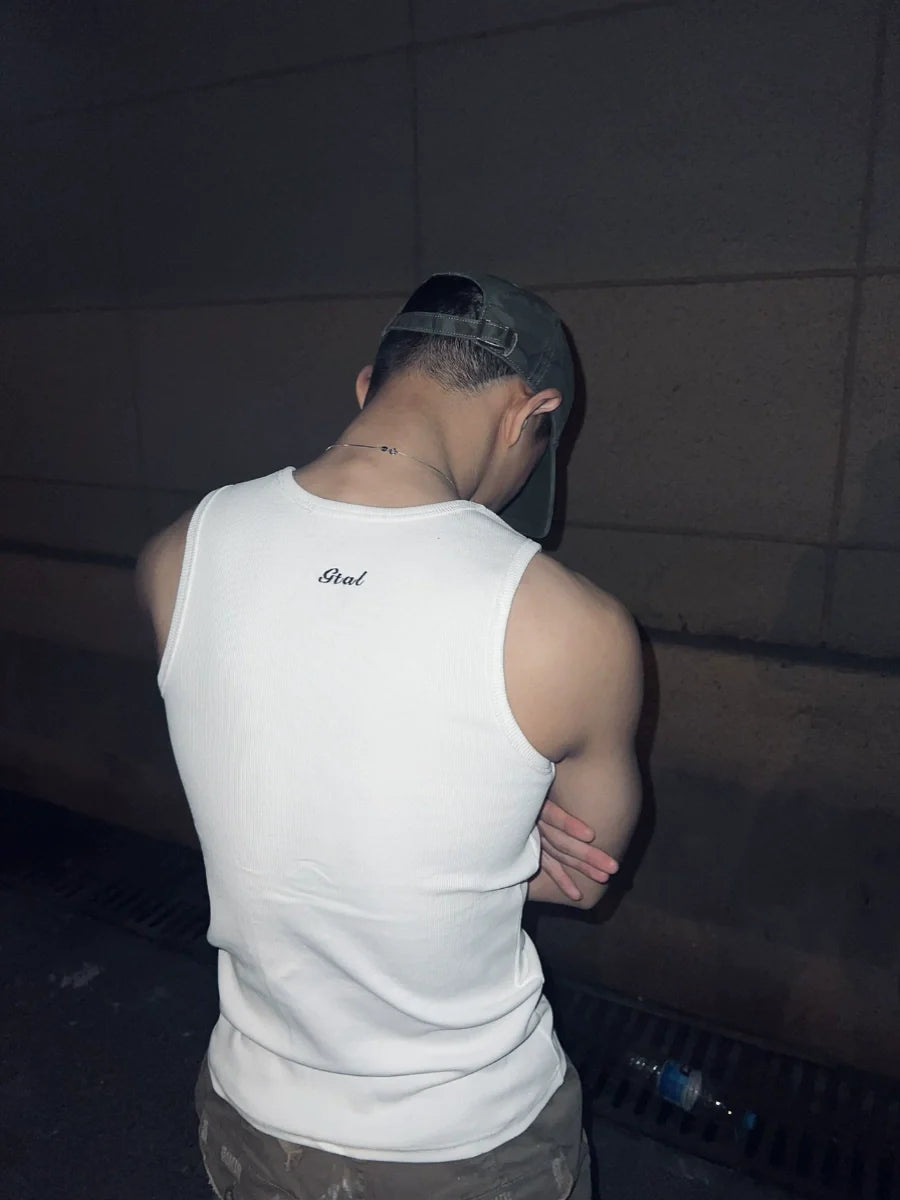 GTAL Threaded Bottom Shirt Sleeveless Tee