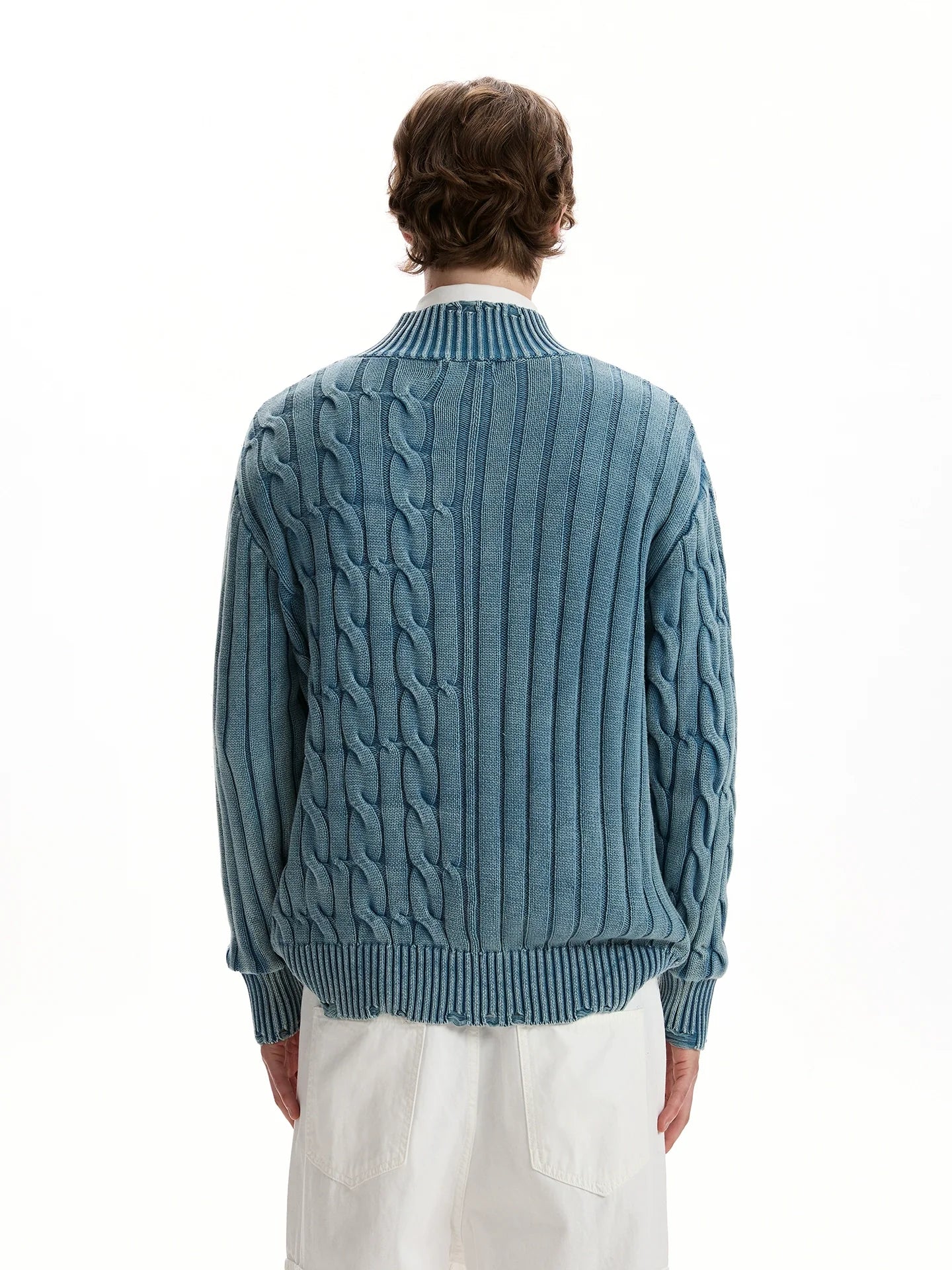 A PUEE Vintage Twist Knitted Sweater