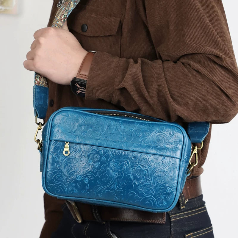 Fanguo Designer Leather Shoulder Messenger Bag