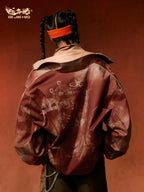 BJHG Contrasting Print Short Jacket