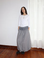 FUNKYFUN Splicing Pleated Plaid Dress