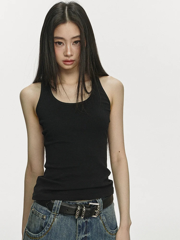 Anna Aneae Slim Fit Sleeveless Knitted Inner Suspender