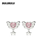 BULUBULU Valentine Heart Guard Pink Earrings