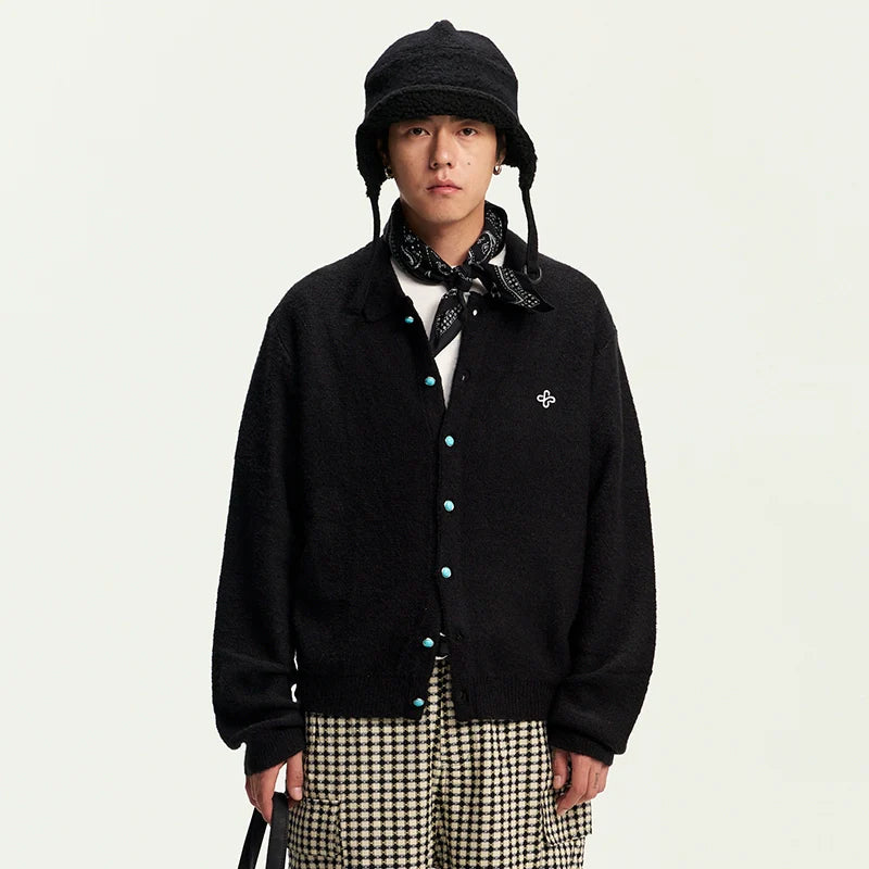 CoosRetro Lazy Wind Warm Casual Knitted Cardigan Jacket