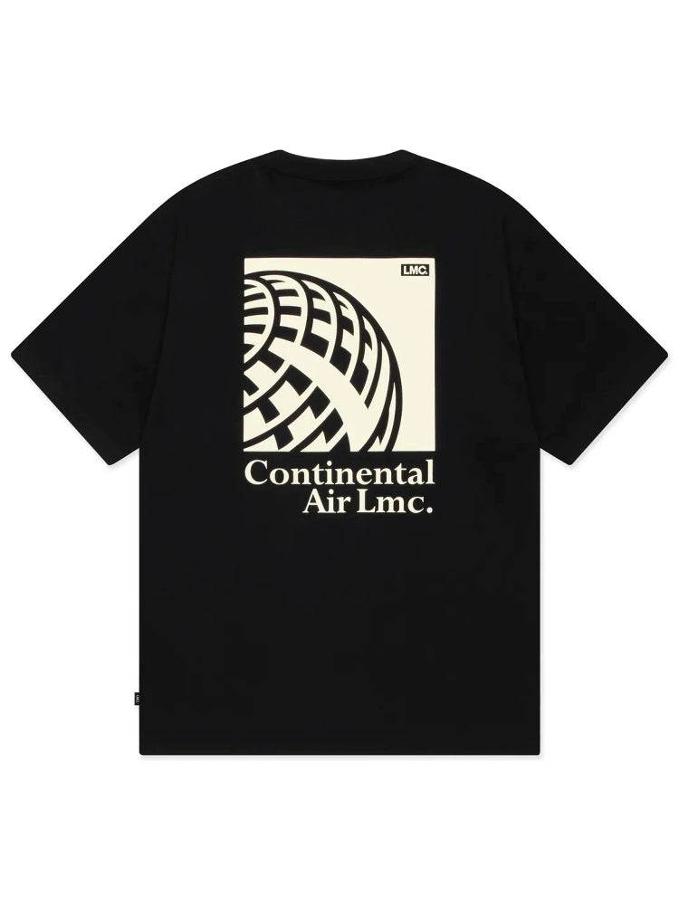 I4P STUDIO  LMC Korean Designer AIR GLOBE Aviation Globe Loose T-shirt