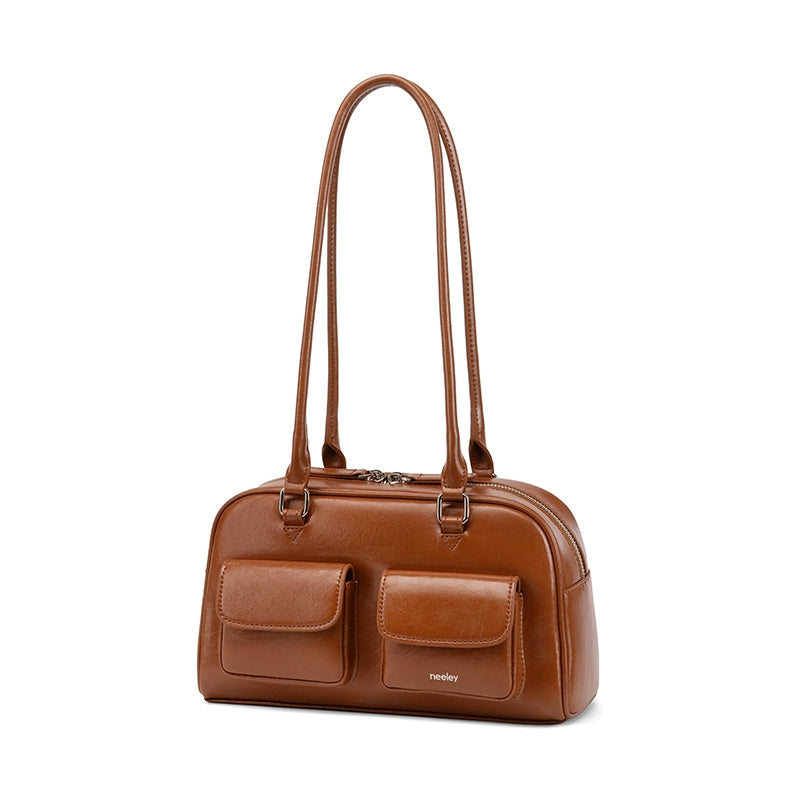 Neeley Soft Cowhide Luxury Boston Bag