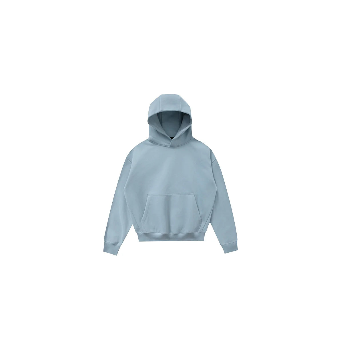 PLUS NO LOGO Vintage Simple Short Wide Hoodie