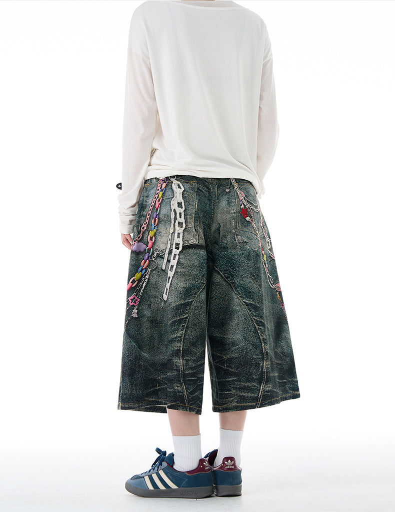 MADWITCH denim shorts