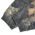 SUPER WAY Fleece Full-print Branch Camouflage Hooded Sweater