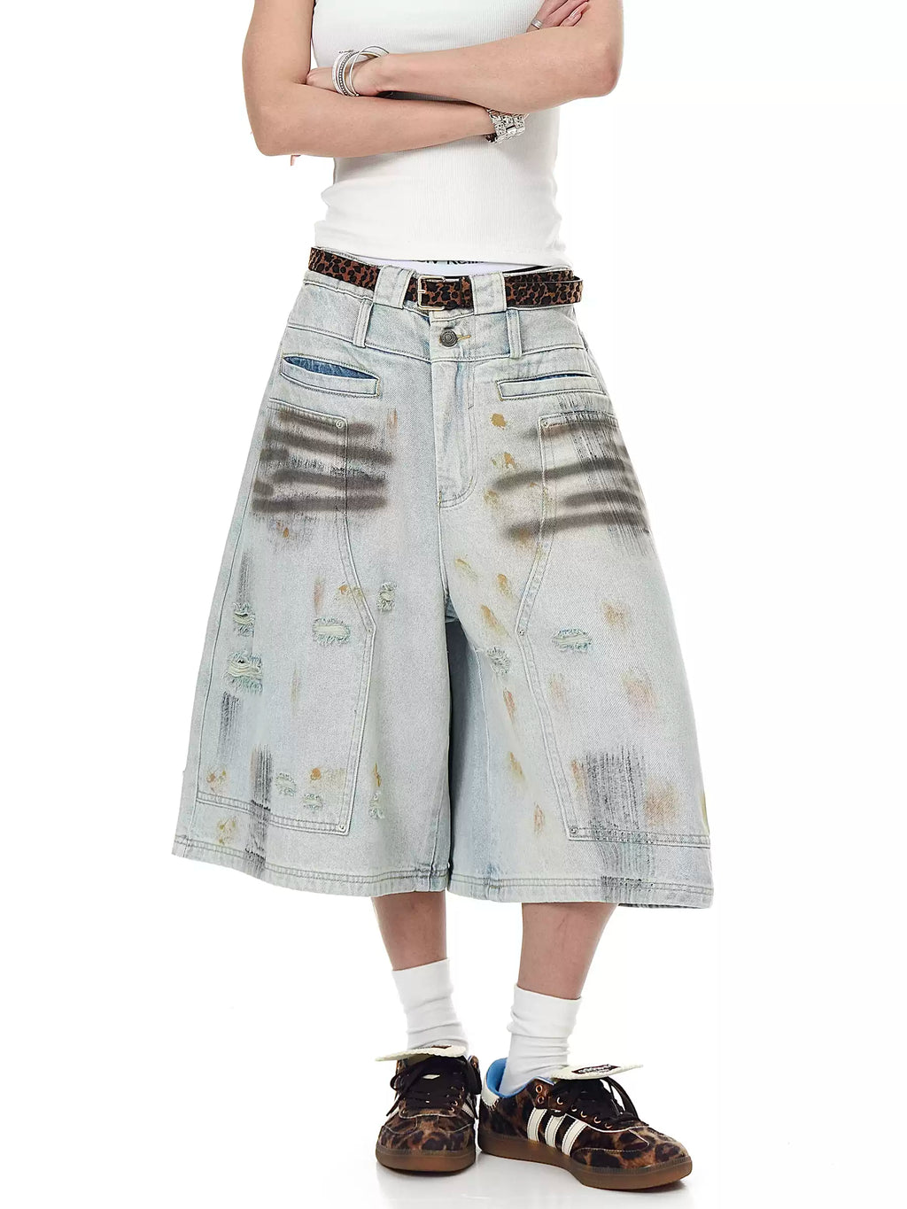 MADWITCH denim shorts