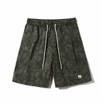 Inflation Checked Camouflage Drawstring Shorts