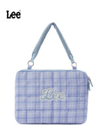 Lee Contrast Checked Tote Bag
