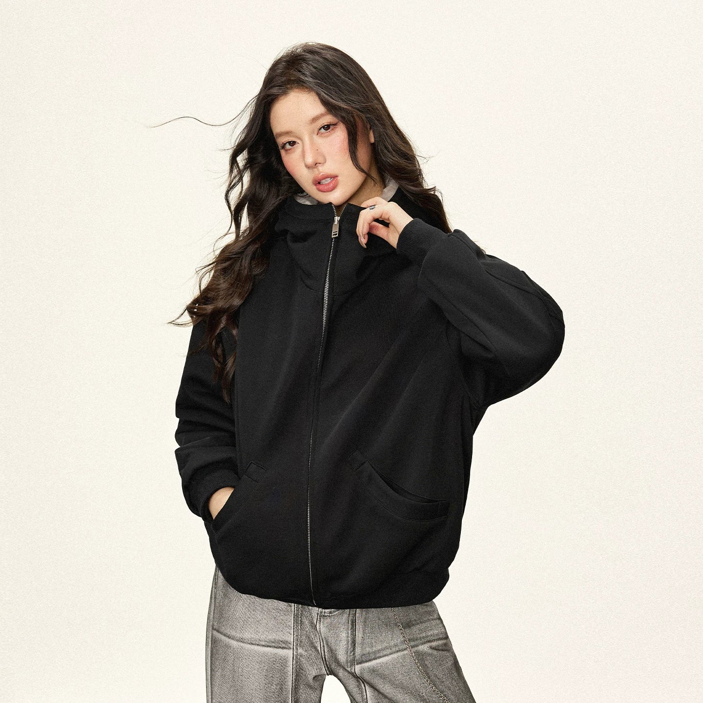 Cherry Melody Retro Premium Sense Loose Versatile Velvet Jacket