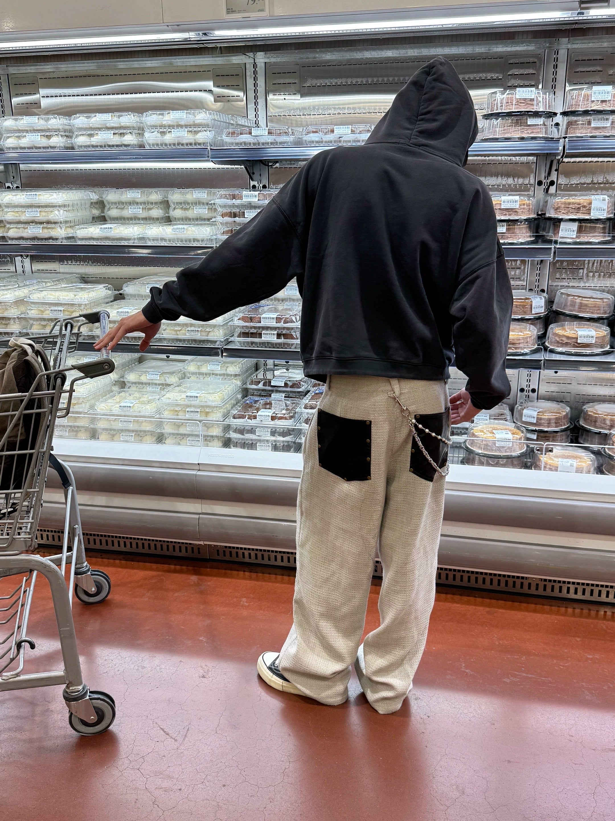 CENSMADE Tailored A-Line Wide-Leg Trousers