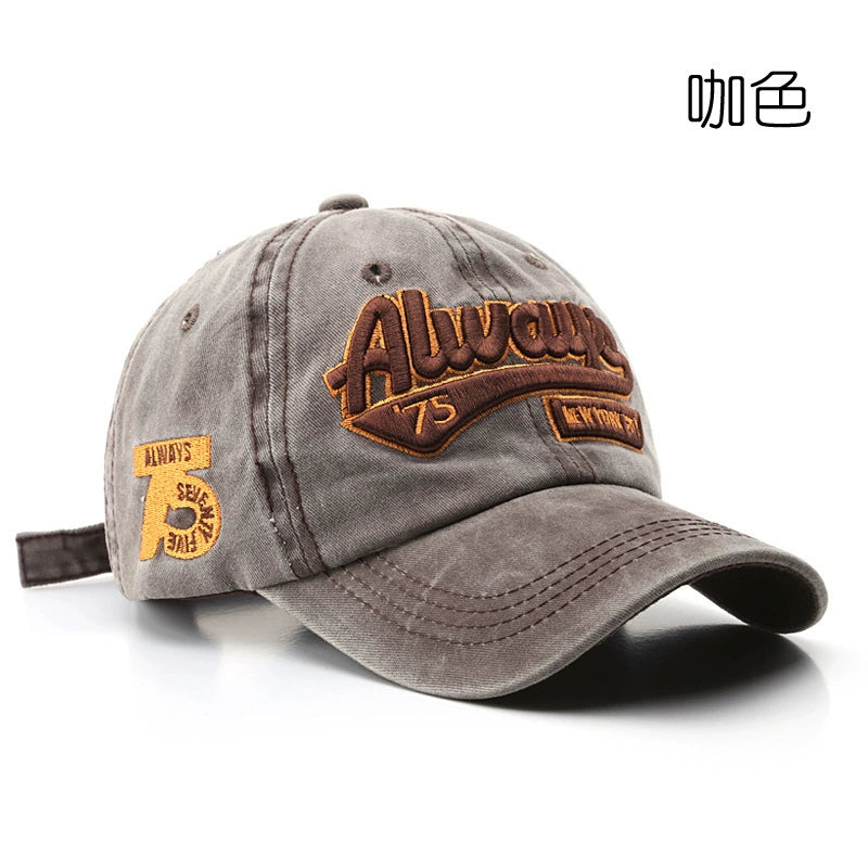 Letter Embroidered Street Baseball Cap