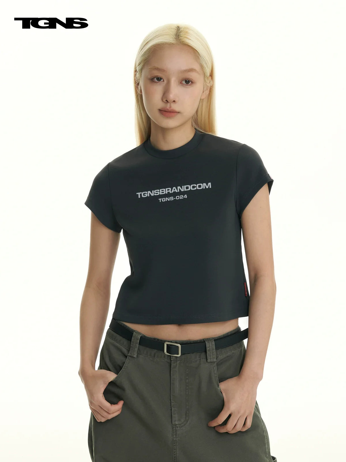 TGNS Front Shoulder Retro Slim Tee