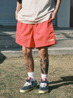 CoosRetro Embroidered Casual Loose Shorts