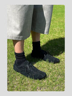 HANQIAORJI High Mercerized Leather Cowhide Training Shoes