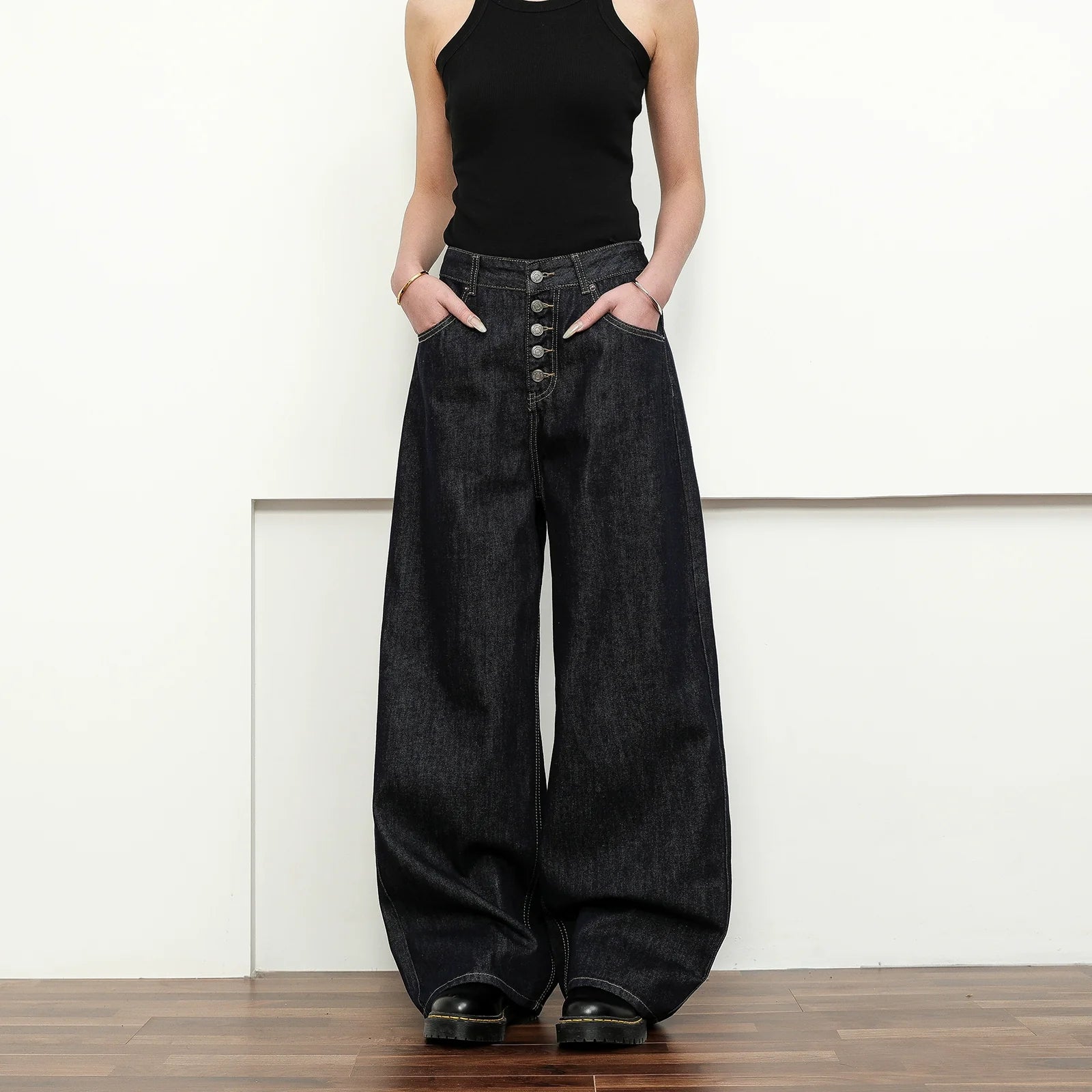 FLYOFF streèt breasted denim jeans