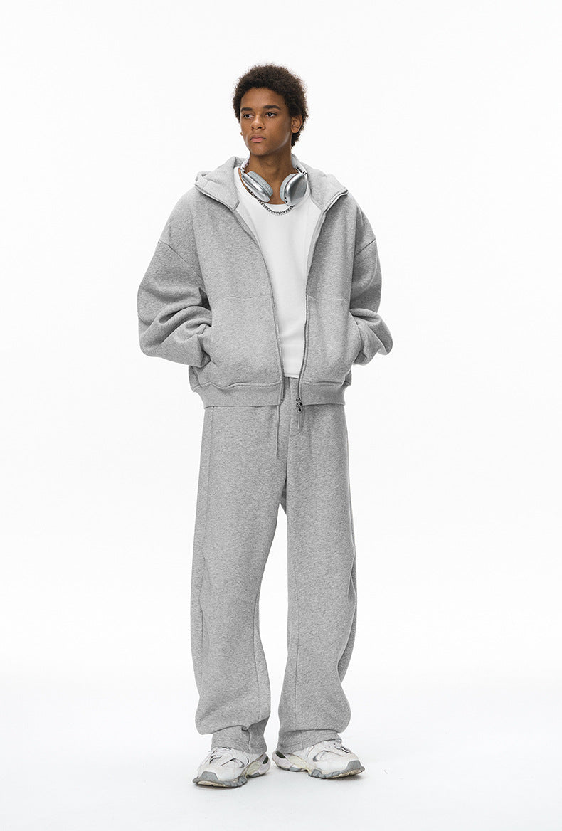 Inflation Double Pleated Scimitar Fleece Slacks