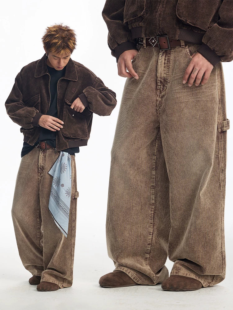 CoosRetro Vintage Vintage Corduroy Casual Loose Pants