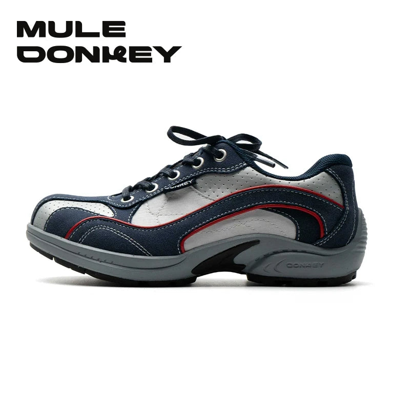 Donkey Heightening Casual Retro Racing Shoes