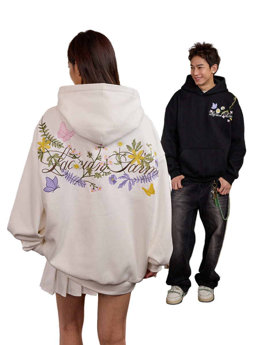 harshandcruel floral hoodie