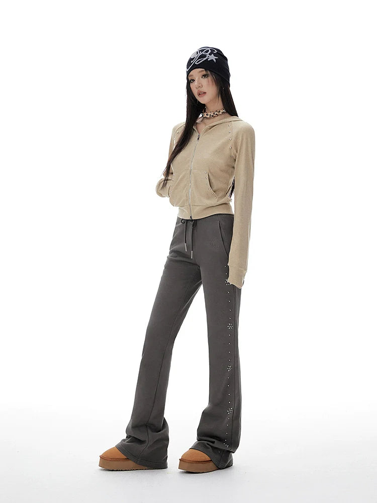 IMONE Vintage Side Rivet Straight Pants