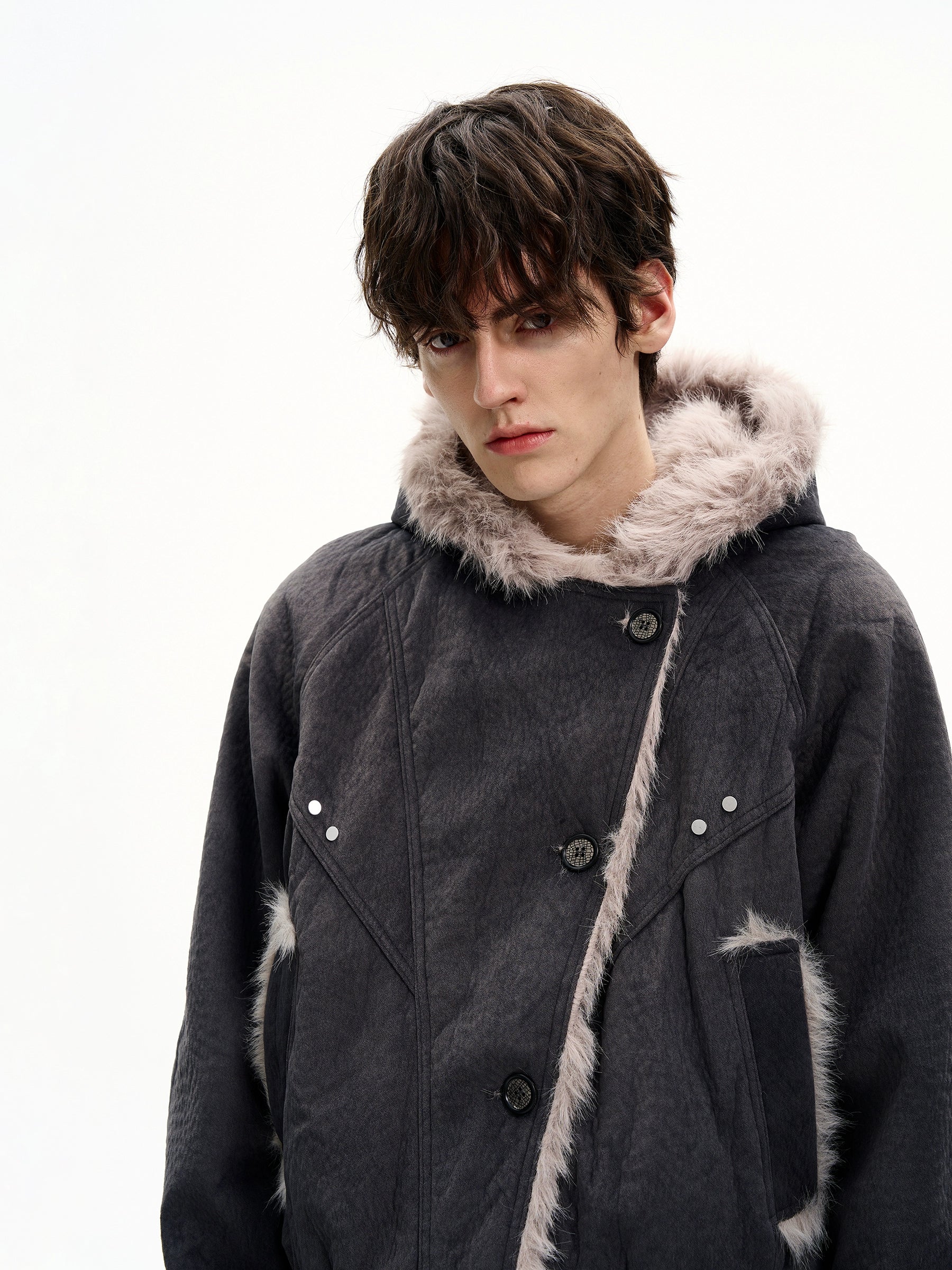 MaxDstr Cleanfit Mountain Carving Cotton Coat