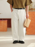 NOEARS Vintage Elastic Waist Loose Wide Leg Jeans