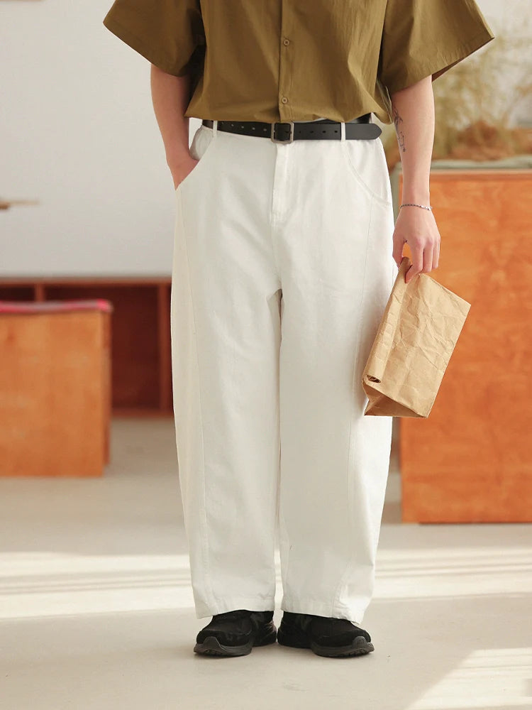 NOEARS Vintage Elastic Waist Loose Wide Leg Jeans