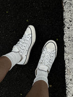 Noritake Co-Branded Hand-Painted Star Canvas Sneakers