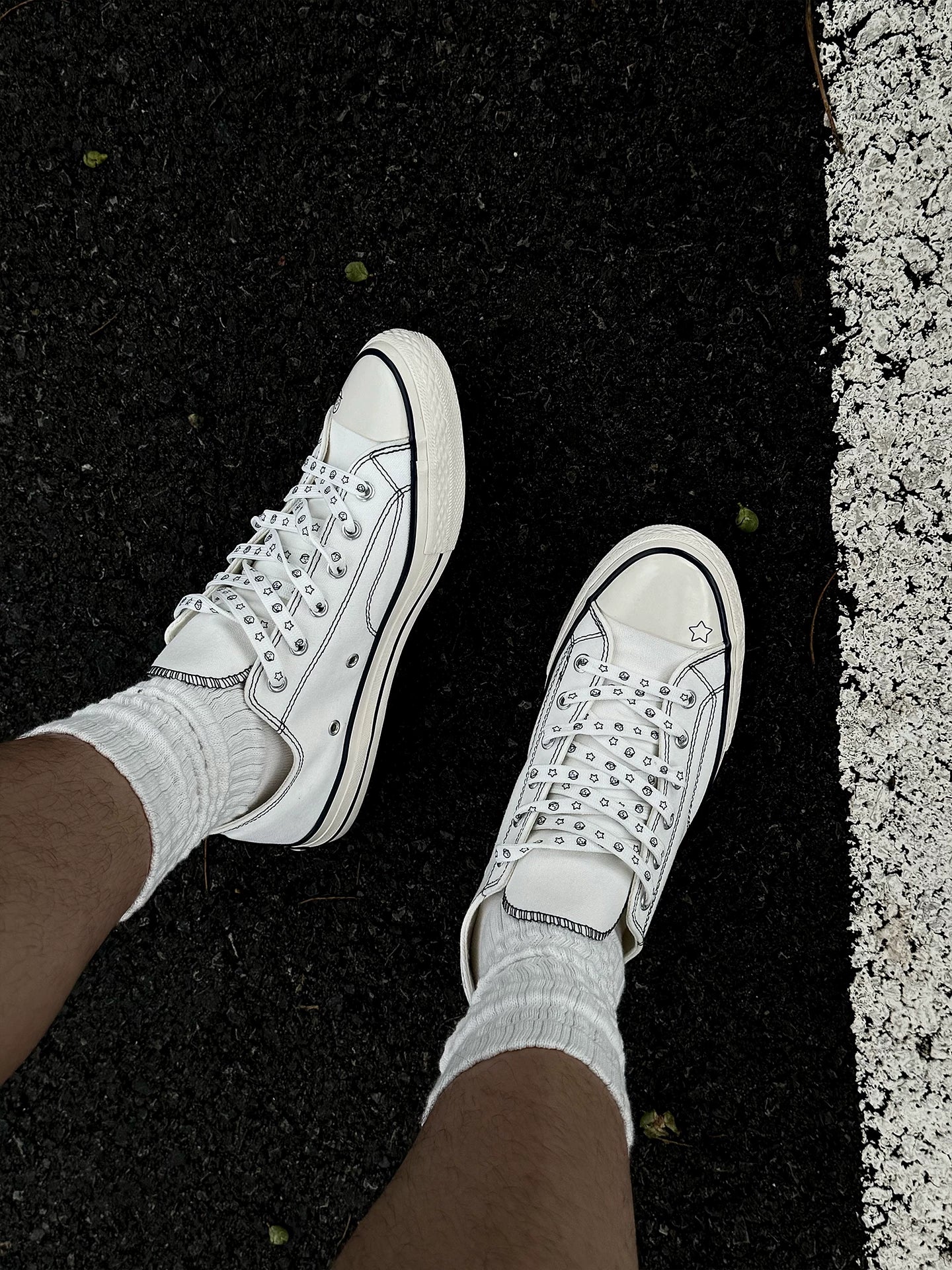 Noritake Co-Branded Hand-Painted Star Canvas Sneakers