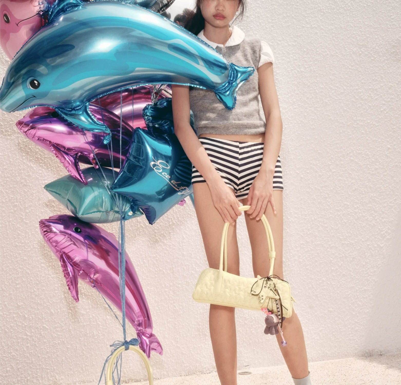 ECODAY Star Printed Handheld Shoulder Bag