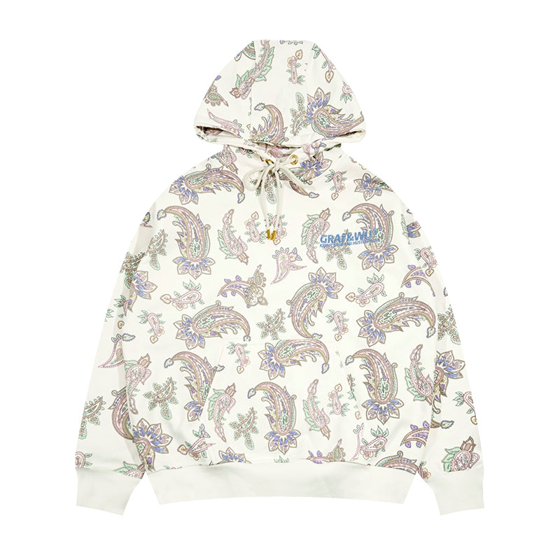 GRAF  ProjectPaisley2.0 Cashew Flower Velvet Hoodie
