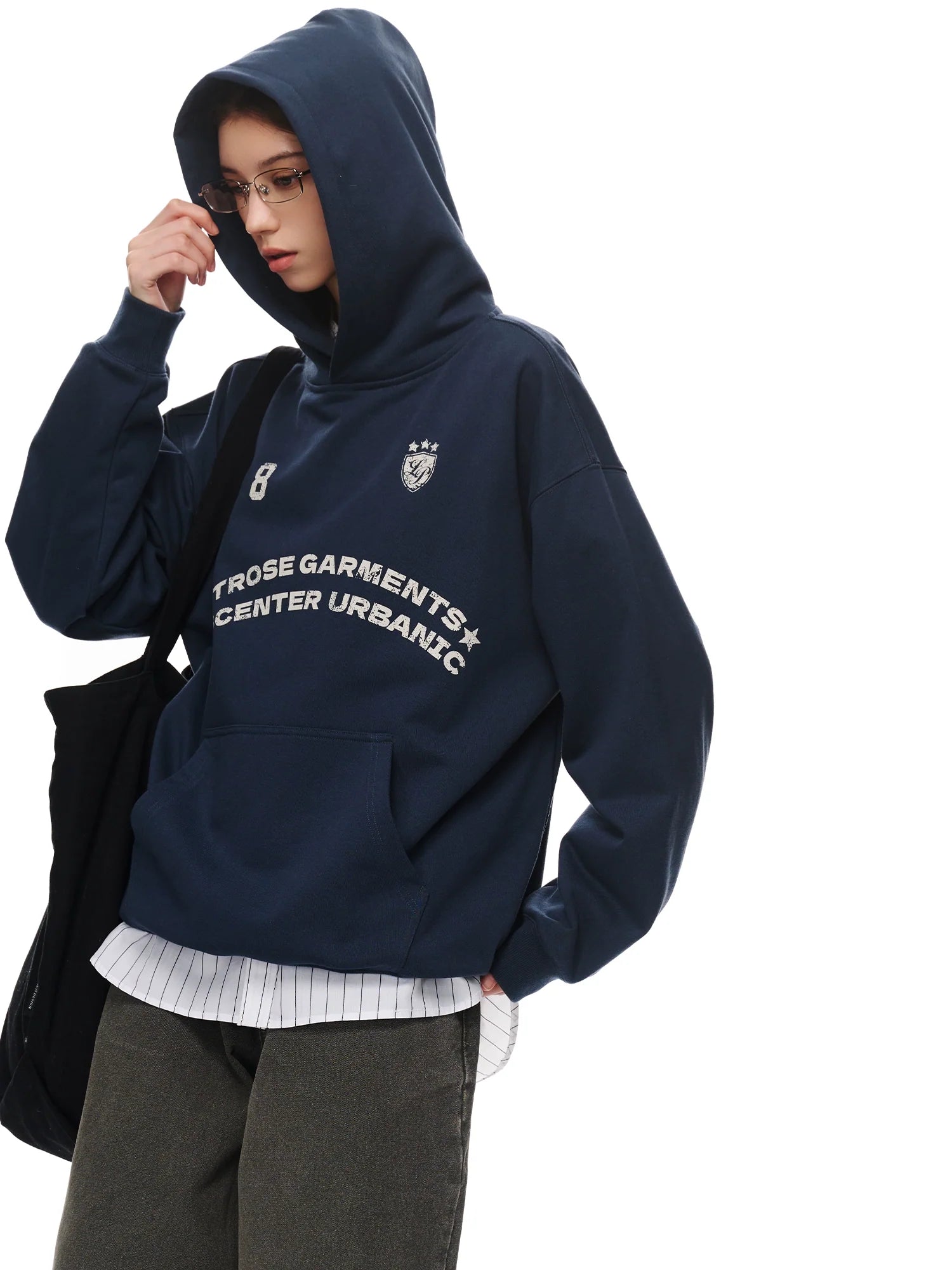 Loopsoon Chest Creative Print Casual Versatile Sweater