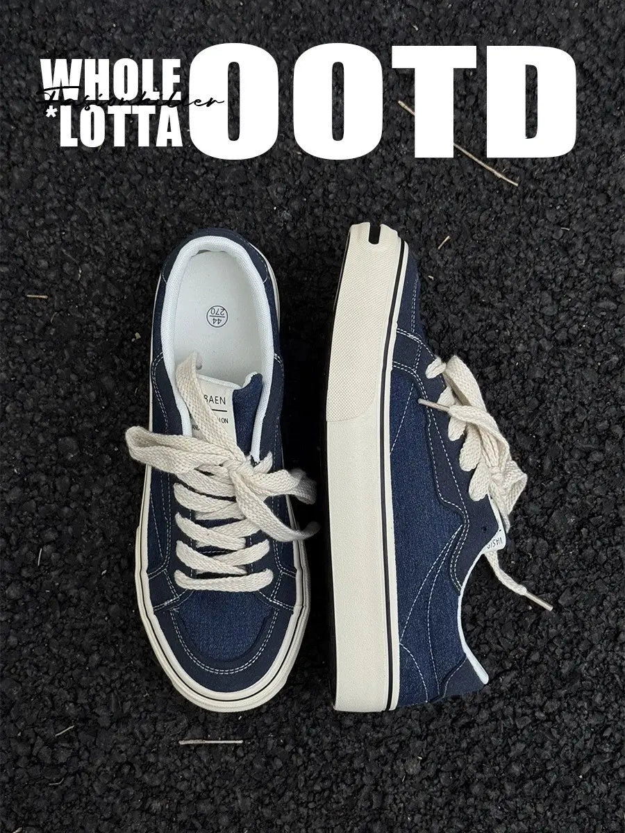 Newrockstarchoppa Classic Smile Canvas Sneakers