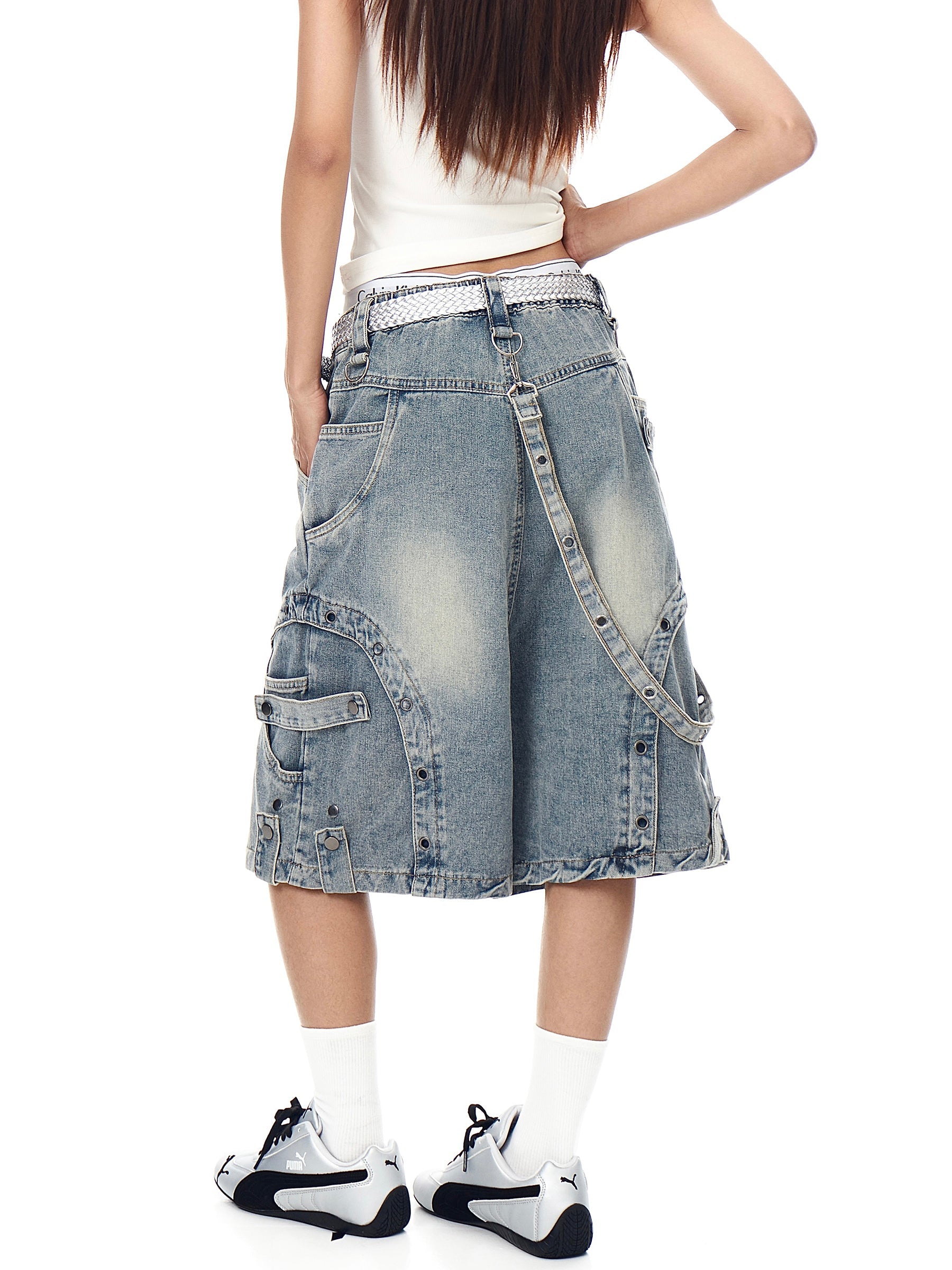 MADWITCH denim shorts