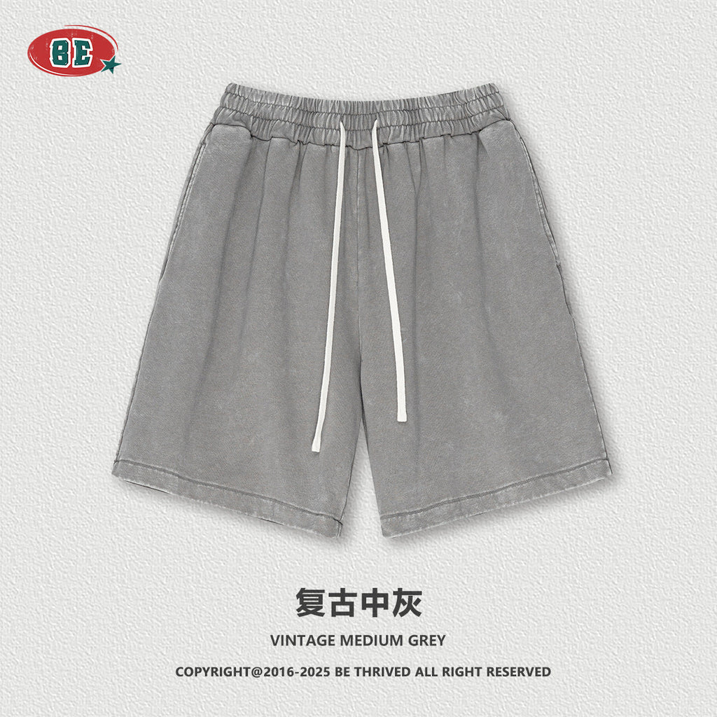 BE heavy 100% Cotton retro washed Shorts