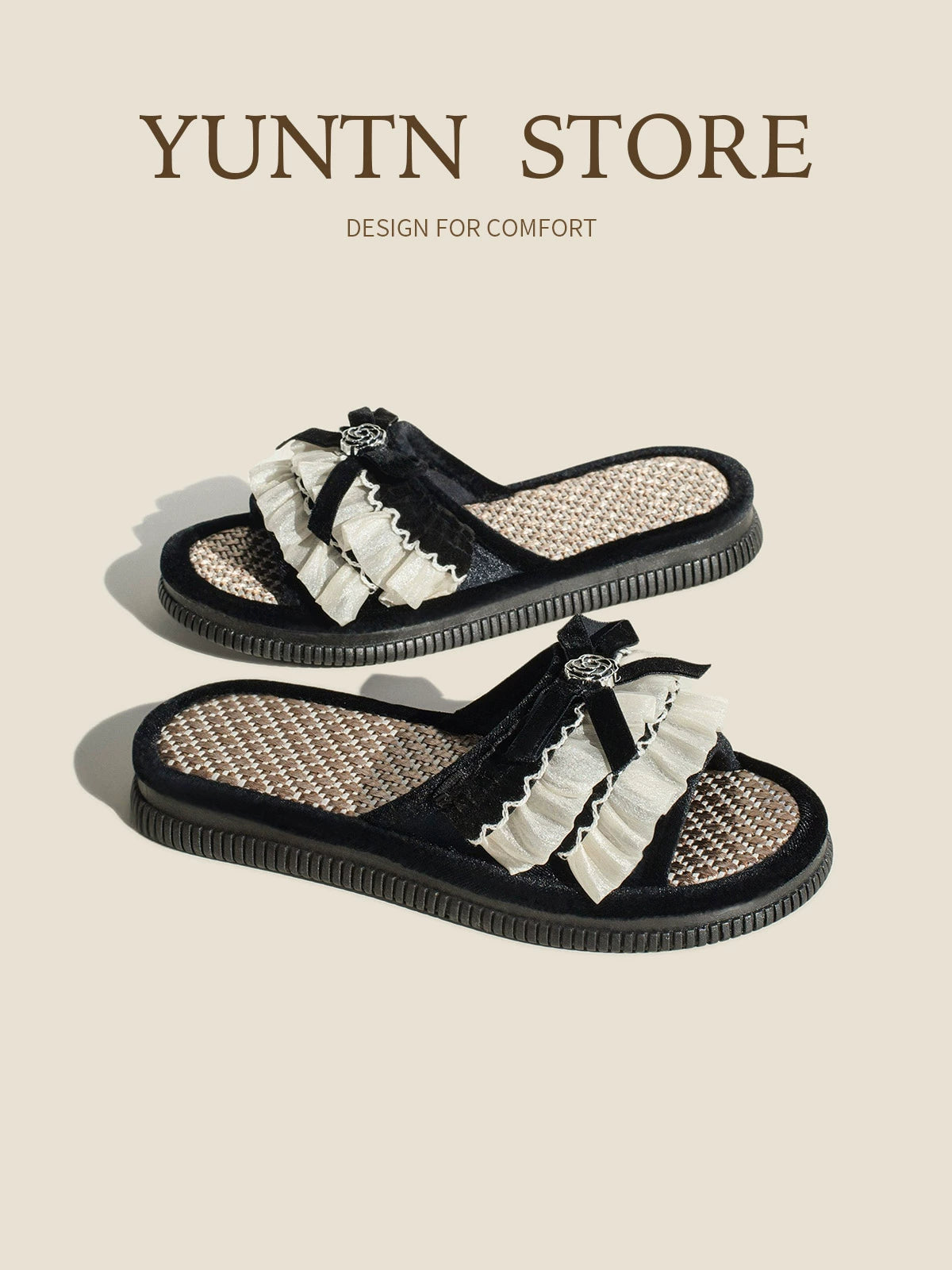 Asian Straw Sweet Home Sandals