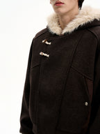 MaxDstr Horn Buckle Mountain Wool Coat