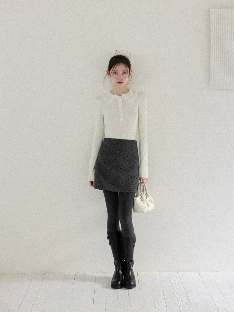 cantonstory Gray Velvet Thickened Leggings