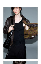 KREATE Contrasting Vintage Suede Jacket