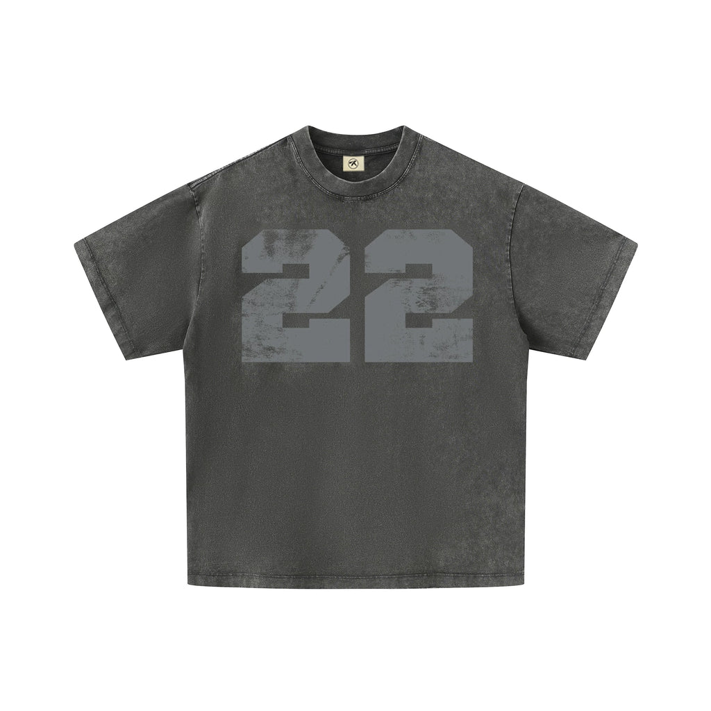 RAINMAKE CREW RACER Washed Distressed Short Sleeve