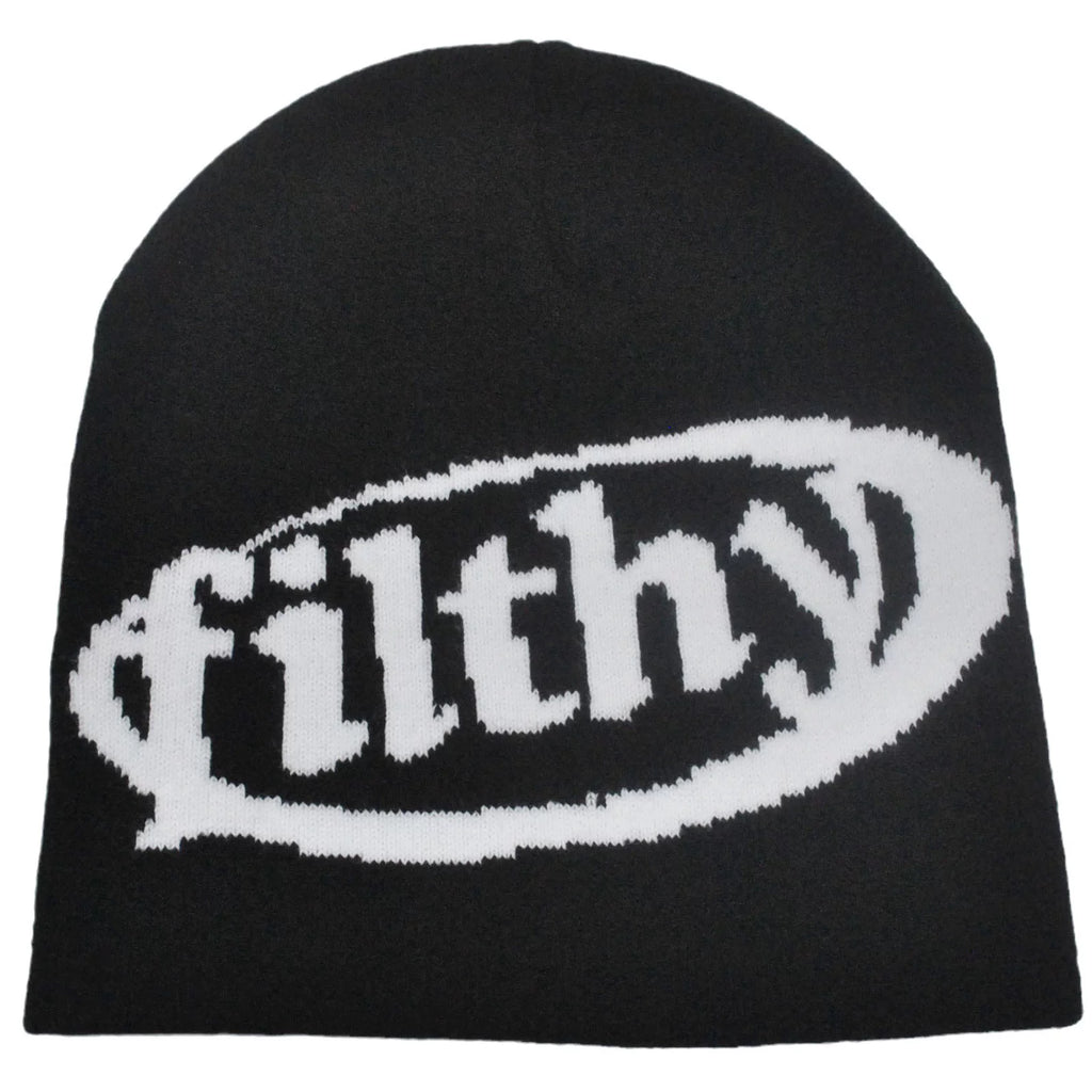 Filthy Woolen Knitted Beanie Hat